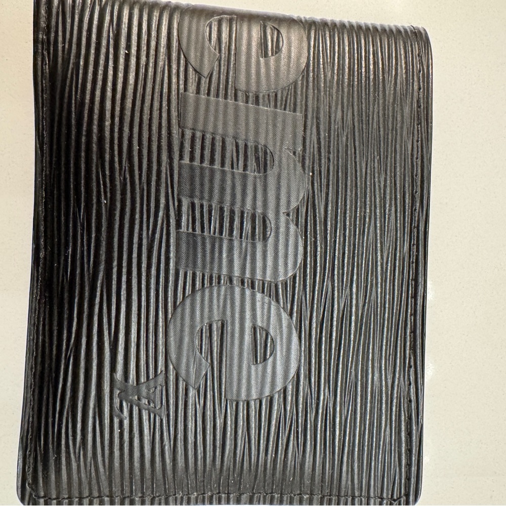 Louis Vuitton Supreme Black Textured Wallet